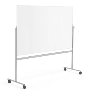 Mobil whiteboard, dubbelsidig, golvstativ, 2000x1200 mm