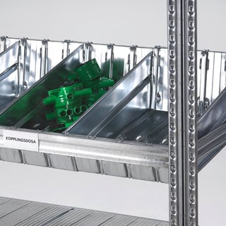 Avdelare till plockplan, 6-pack, 400x180 mm