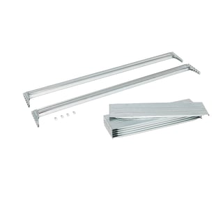 Hyllplan plåt inkl. balkar 1800x1200x25 mm, 500 kg