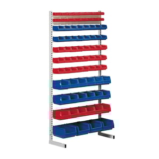 Ställ med förrådsbackar, 2000x900 mm, 78 backar