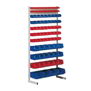 Ställ med förrådsbackar, 2000x900 mm, 78 backar