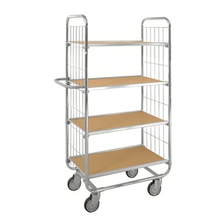 ESD Hyllvagn, 4 hyllplan, 945x470x1590 mm