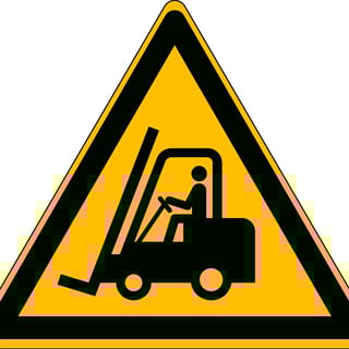 Skilt, godstrafikk, selvklebende polyester, 200x200 mm