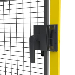 Haklås för slagport till maskinskydd