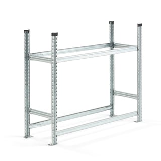 Däckställ, grundsektion, 2 plan, 1050x1275x400 mm
