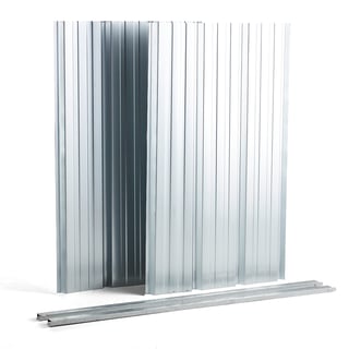 Bakpanel til sykkelgarasje