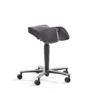 Sadelstol med gyngefunksjon, grå