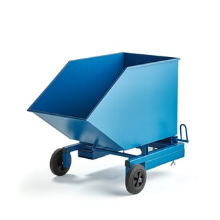 Tippvagn, 300 liter, blå