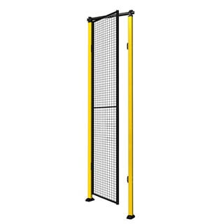 Slagportssektion, inklusive stolpar och nät, med karmrör, 2000x900 mm