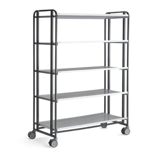 Hyllevogn, 5 hyller, L1277 B638 H1850 mm
