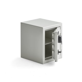Inbrottsklassat säkerhetsskåp, elkodlås, 450x350x400 mm, vit