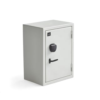 Inbrottsklassat säkerhetsskåp, elkodlås, 750x550x400 mm, vit