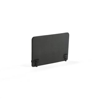 Bordskjerm, B1000 H650 T36 mm, inkl. svarte beslag, stoff Etna, antrasitt