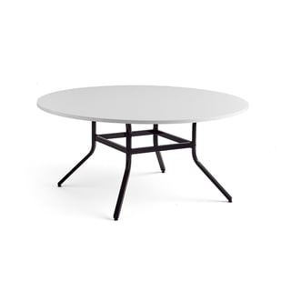 Bord, Ø1600 mm, höjd 740 mm, svart, vit