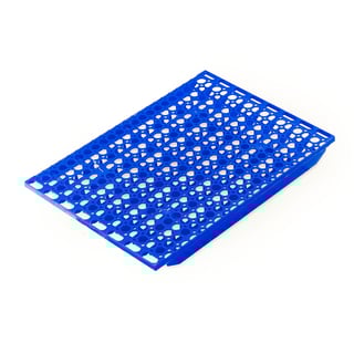 Komplett hylle, inkl. bærebjelker, L900 B400 mm, blå