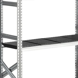 Hyllplan till hyllställ, plast, 1200x400 mm, svart