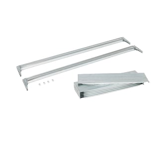 Hyllplan plåt inkl. balkar 1800x600x25 mm, 500 kg