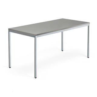 Konferensbord, 4-bensstativ, 1600x800 mm, silver, ljusgrå