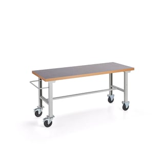 Arbetsbänk på hjul, 2000x800 mm, vinyl