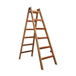 Trestige, 2x6 trinn, høyde: 1630 mm