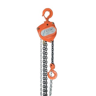 Kjettingtalje 1500kg, lengde 3 meter, 6 mm, i1-part kjetting, SF: 4:1