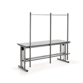 Påbyggnadsram med 3 pelare till elbord, 2000x800 mm