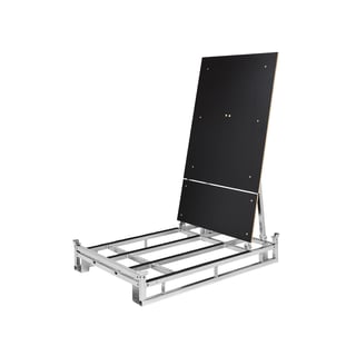 Stålpall med skråstøtte, sammenleggbar