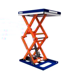 Løftebord, Dobbelsaks, 900x700 mm løftekapasitet 500 kg løftehøyde 1100 mm