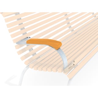 Armlener til parkbenk, grønn, par