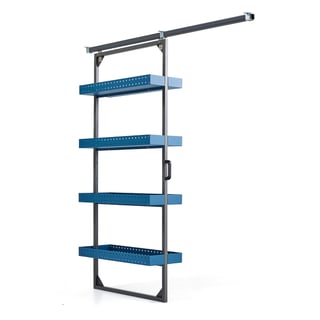 Hylleseksjon til verktøyoppbevaring, 4 skuffer