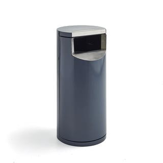 Avfallsbehållare, Ø400x860 mm, grå