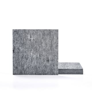 Lydabsorbent, 8-pk., H600 B600 T11 mm, lys grå