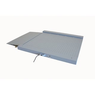 Genomfartsvåg inkl. display, 1500 kg, viktdelning 0,5 kg, 1250x1060x45 mm, lackerad, typgodkänd