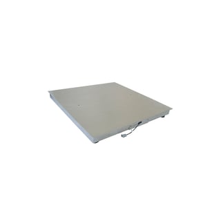 Golvvåg inkl. display, 1500 kg, viktdelning 0,5 kg, 1000x1000 mm, rostfri, typgodkänd