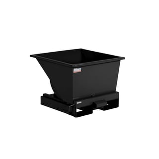 Tippcontainer, 150 liter, svart