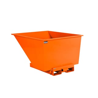 Tippcontainer, 900 liter, oransje