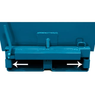 Gaffelspridning till tippcontainer