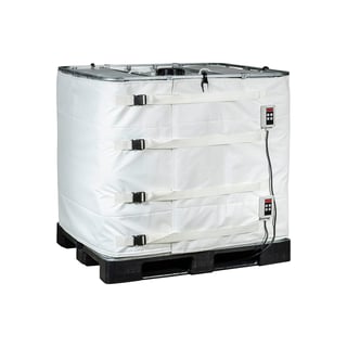 IBC värmare för livsmedels- och läkemedelsindustrin, 0-90°, 1000 L, dubbla värmeband, 2x1000 W