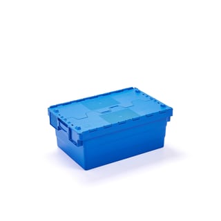 Plastback, 46 liter, 600x400x250 mm, blå