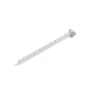 Konfeksjonsarm, L 300 mm, for opphengning i krokskinne, hvit