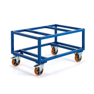 Pallvagn, 500 kg, 1200x800x625 mm, med broms