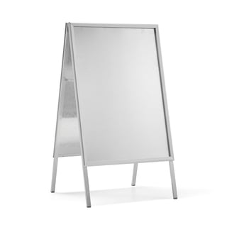 Skiltstativ, H1300 mm, plakatstr. 700x1000 mm, aluminium