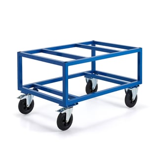 Pallvagn, 500 kg, 1200x800x655 mm, med broms