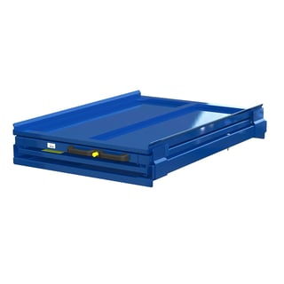 Roterbar utdragsenhet, 600 kg, 1276x873 mm, bygghöjd 220 mm