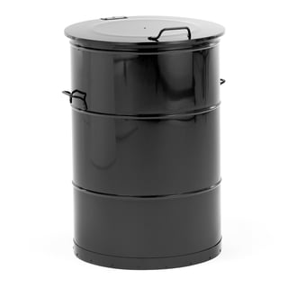 Avfallsbeholder, 160 l, svart