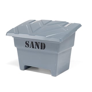 Sandkasse, 350 liter, grå