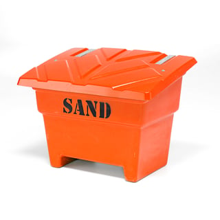 Sandlåda, 350 liter, orange