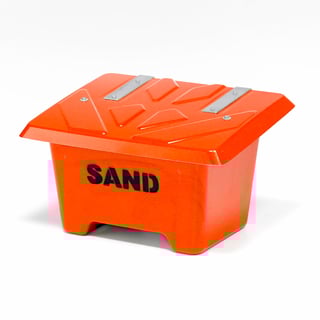 Sandlåda, 65 liter, orange