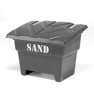 Sandkasse, 350 l, svart