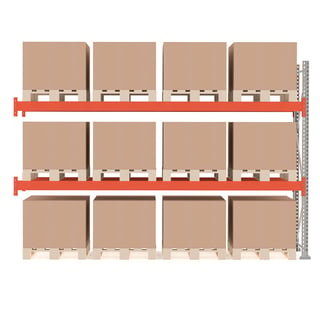 Pallereol, påbyggseksjon, 12 paller, H2500 B3600 D1100 mm